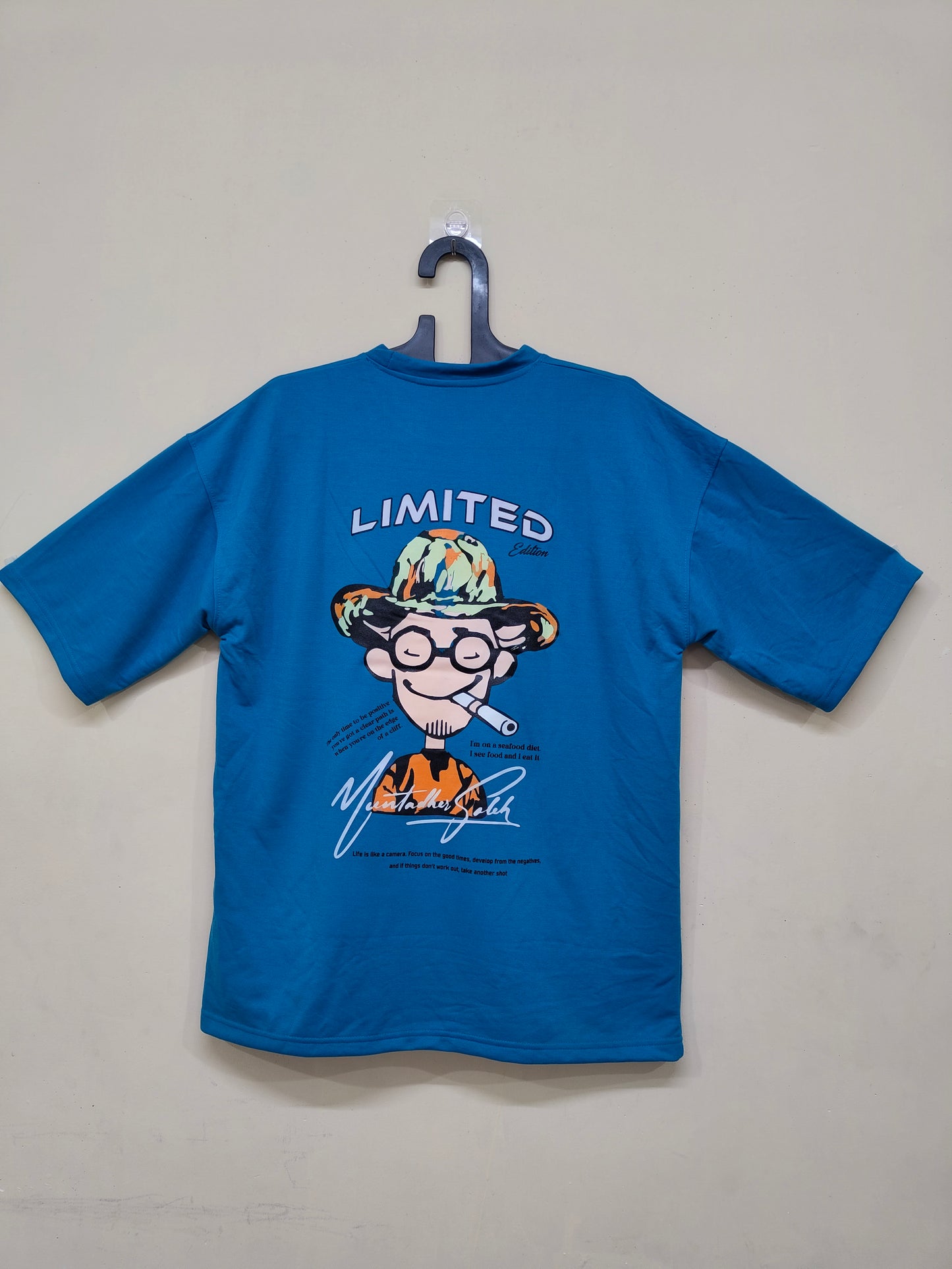 Short Sleeve Downshoulder Round Neck Tshirt