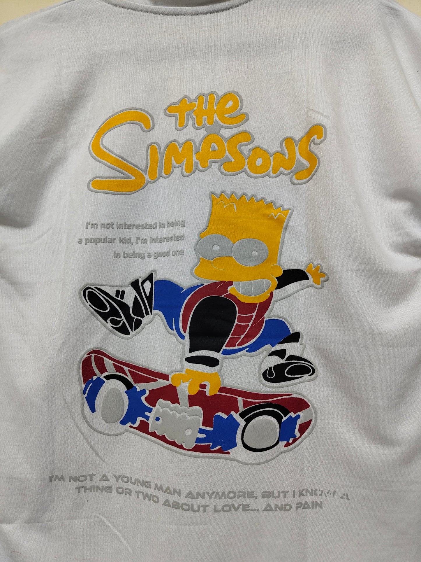 The Simpsons Bart Skateboard Graphic Tee – Limited Edition Streetwear