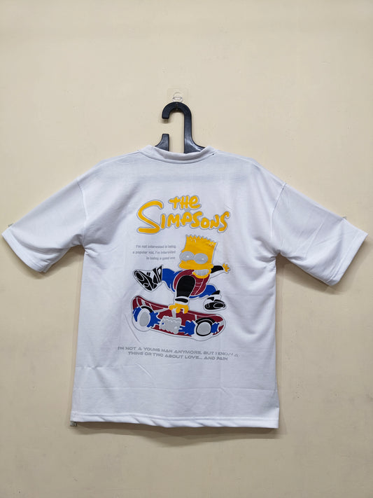 The Simpsons Bart Skateboard Graphic Tee – Limited Edition Streetwear