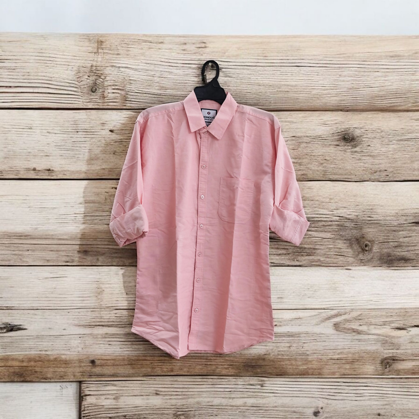 HONOUR Men's Casual Cotton Shirts – Soft Stripes & Solids Collection